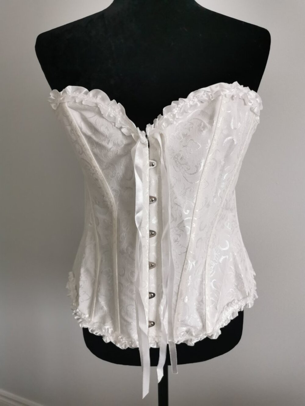 Women's Lace Up Corset Lingerie Bustier Body Shaper Top